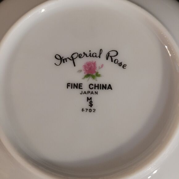 Imperial Rose Fine Bone China Japan #6702  Set Of 4 Fruit/berry Bowl 5.75" - Picture 8 of 8